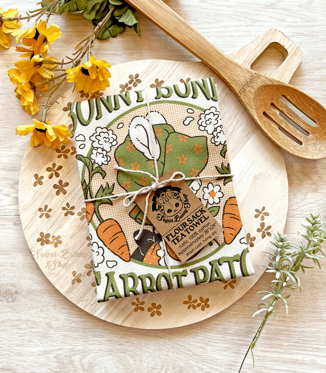 Bonny Bunny Flour Sack Tea Towel (Old) - Image 3