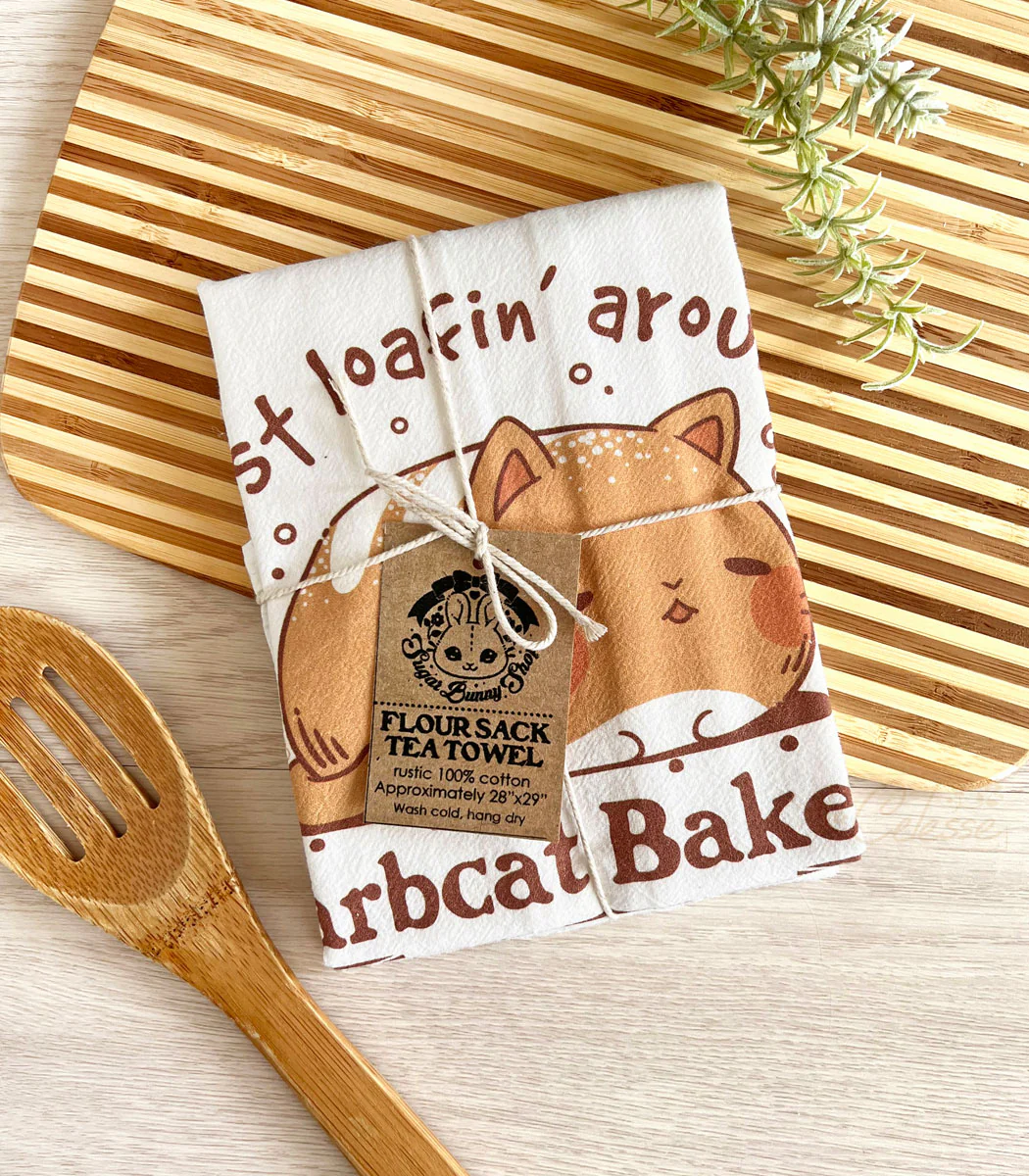 Carbcat Bakery Flour Sack Tea Towel - Image 3