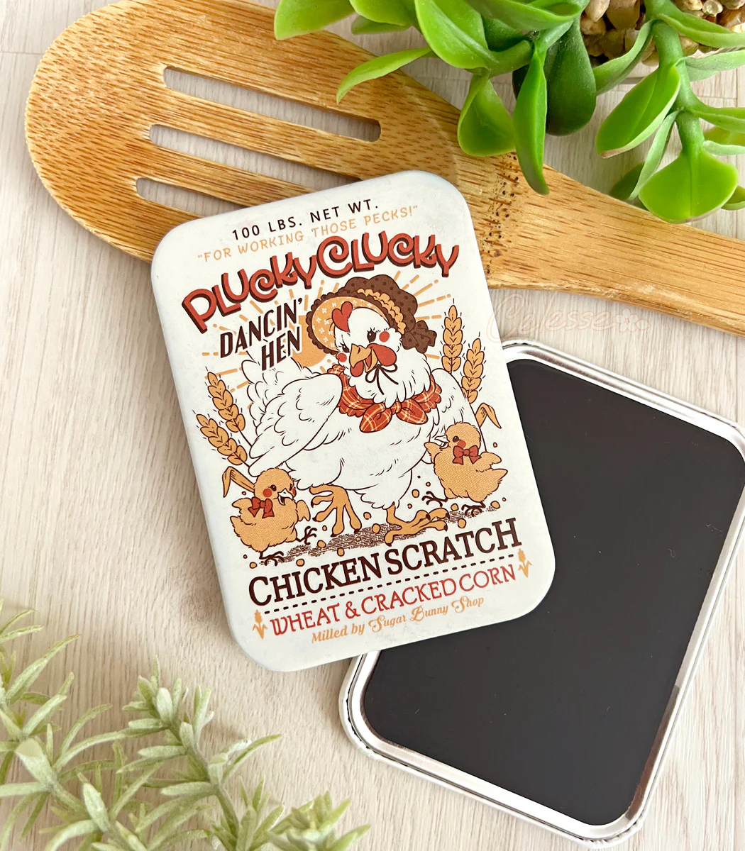 Chicken Scratch Fridge Magnet
