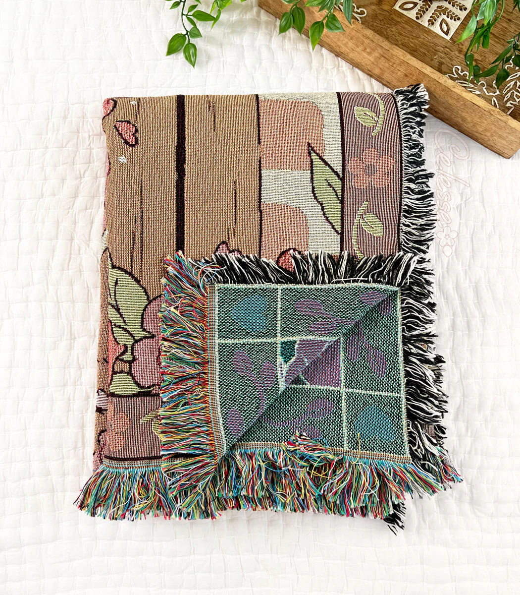 Country Girls Cows Woven Blanket - Image 4