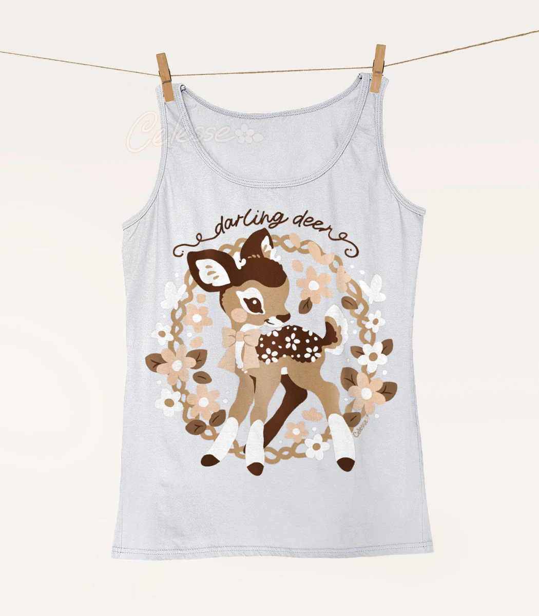 Darling Deer Fawn Tank Top