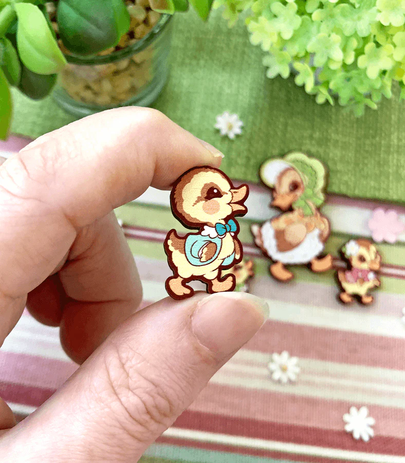 Darling Ducklings Wood Pins or Magnets - Image 5