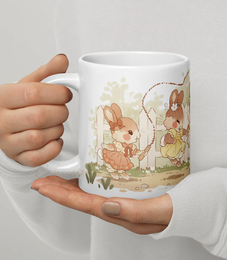 Jump Rope Bunnies Mug - Image 5