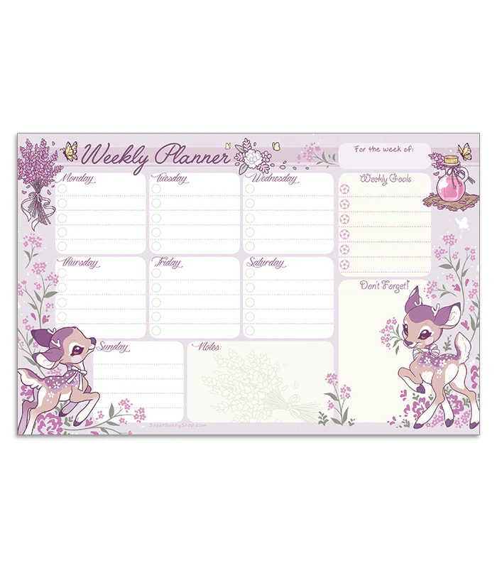Lavendeer Weekly Planner Notepad - Image 3