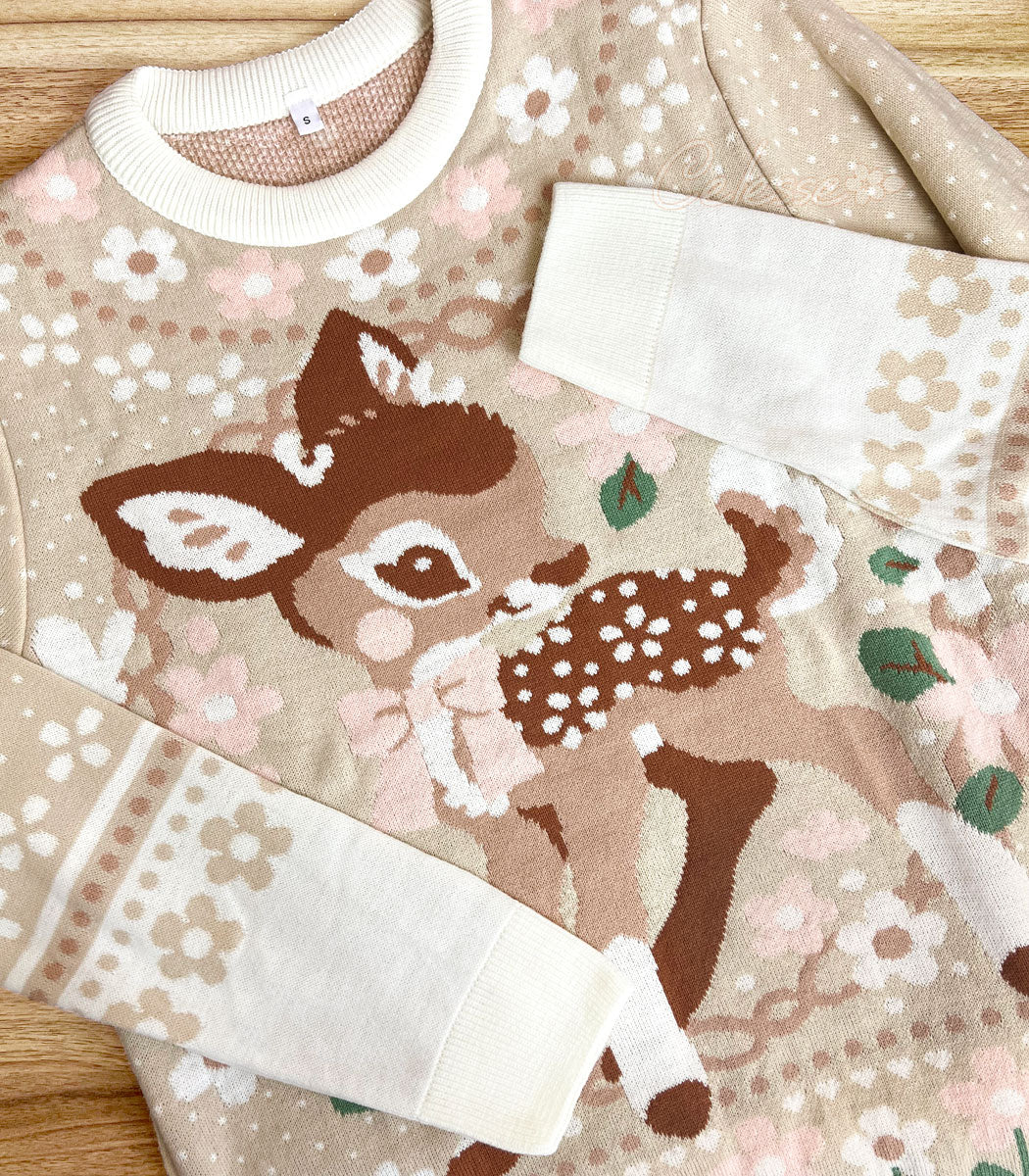 Little Deer Knit Sweater - Image 2