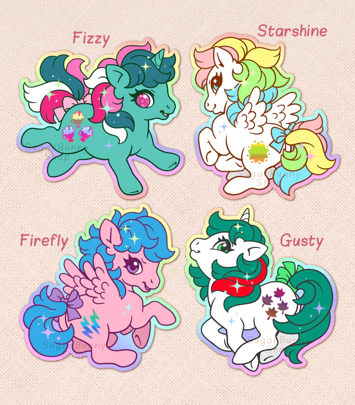 Little Pony Holo Vinyl Stickers - Image 7