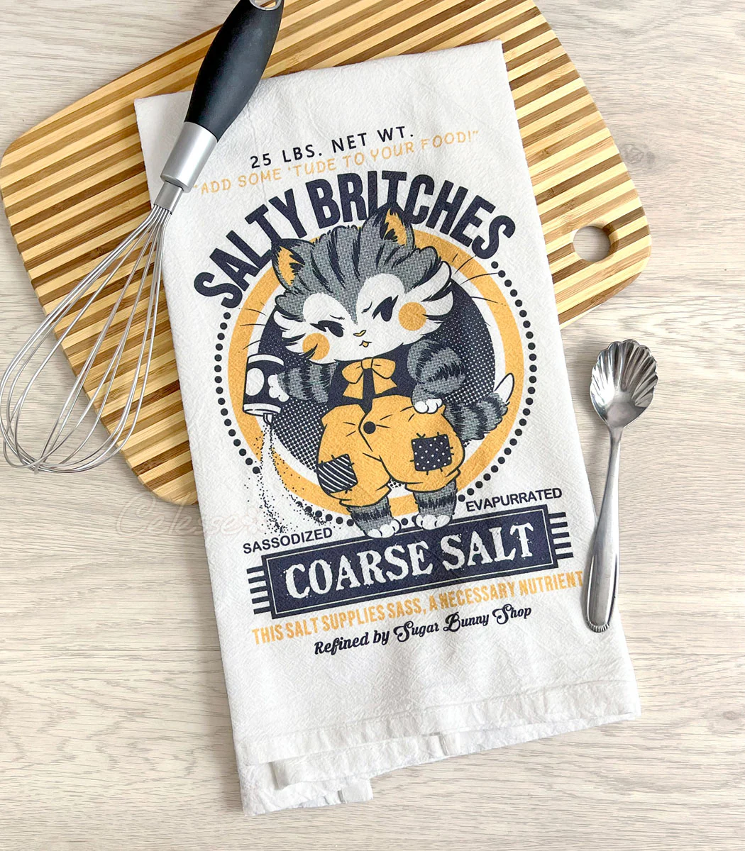 Salty Britches Flour Sack Tea Towel