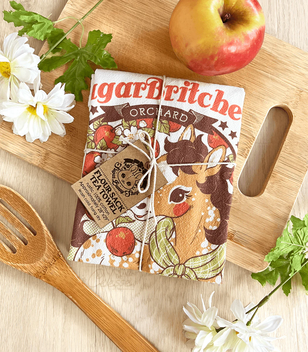 SugarBritches Apple Orchard Flour Sack Tea Towel - Image 2