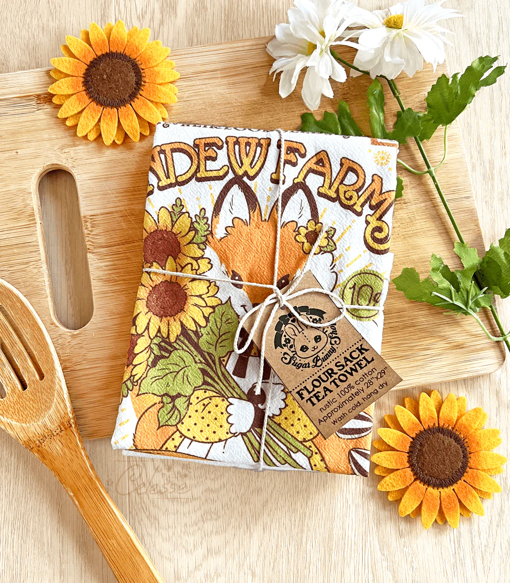 Sundew Farms Fox Flour Sack Tea Towel - Image 2
