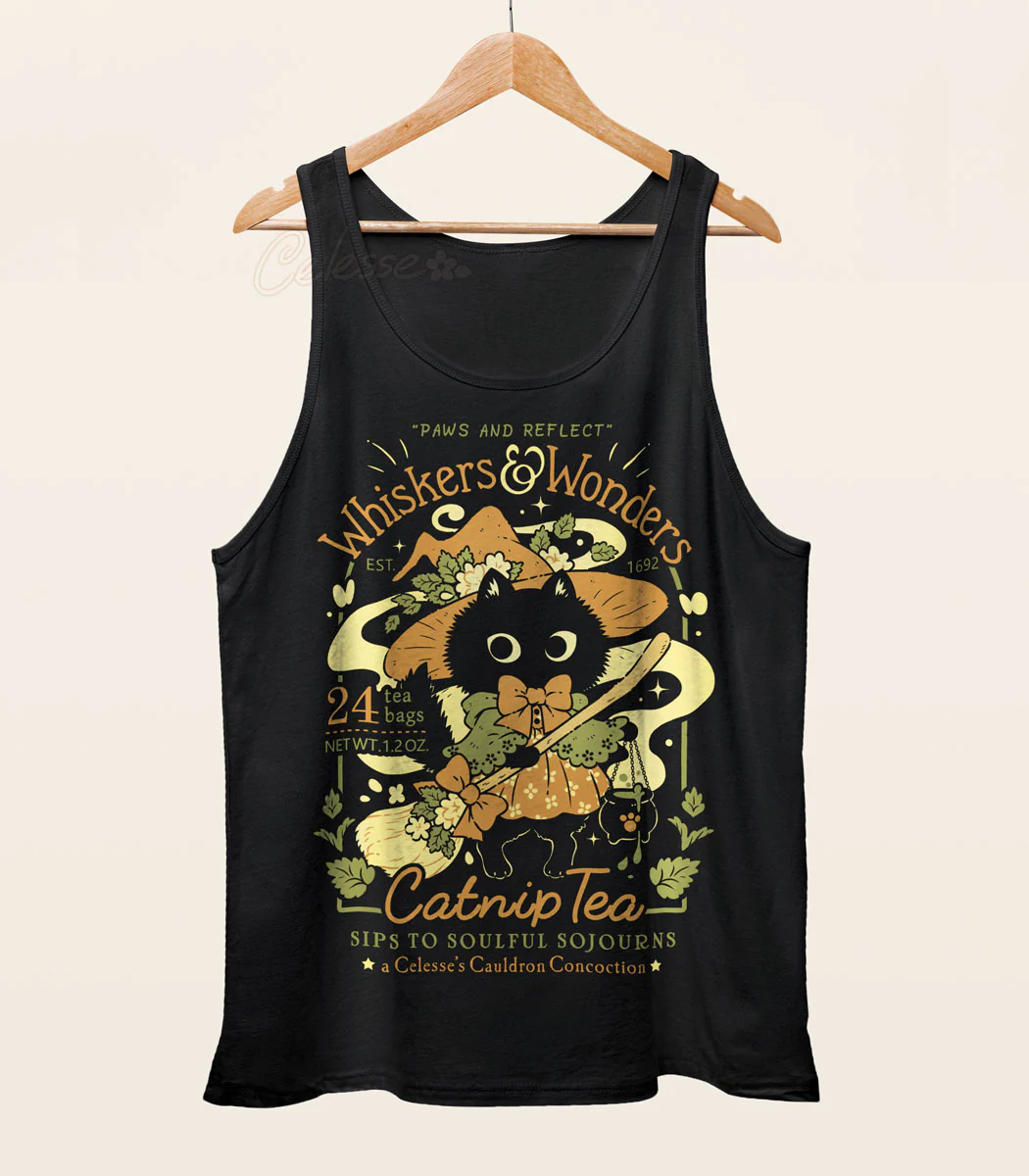 Whiskers & Wonders Catnip Tea Tank Top